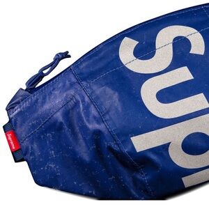 Supreme Navy Waterproof Reflective Speckled Waist Bag